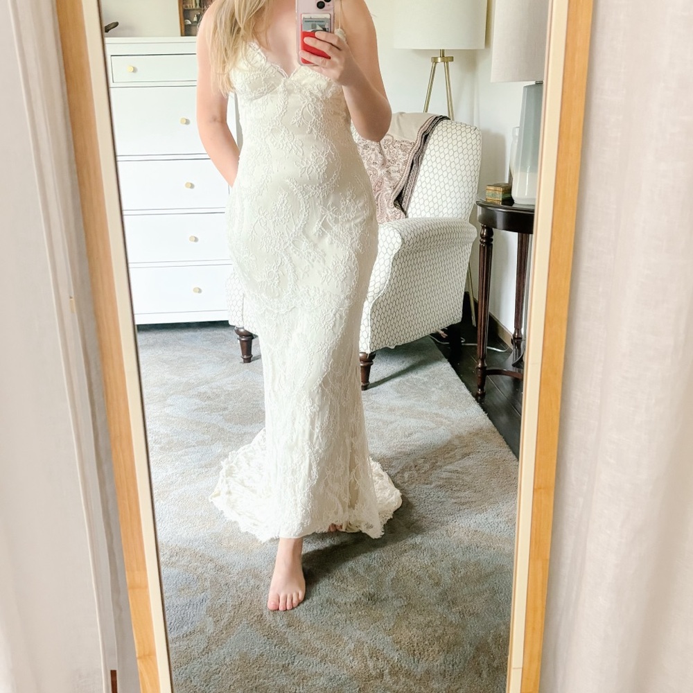 Katie May White Lace Wedding Dress - Picture 15 of 16